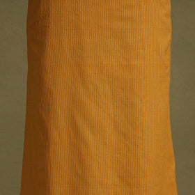 Yellow 2pc Unstitched Plain Dress Material with Jewellery Set