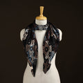 Ajrakh Hand Block Print Natural Dyed Modal Silk Brooch Scarf 42