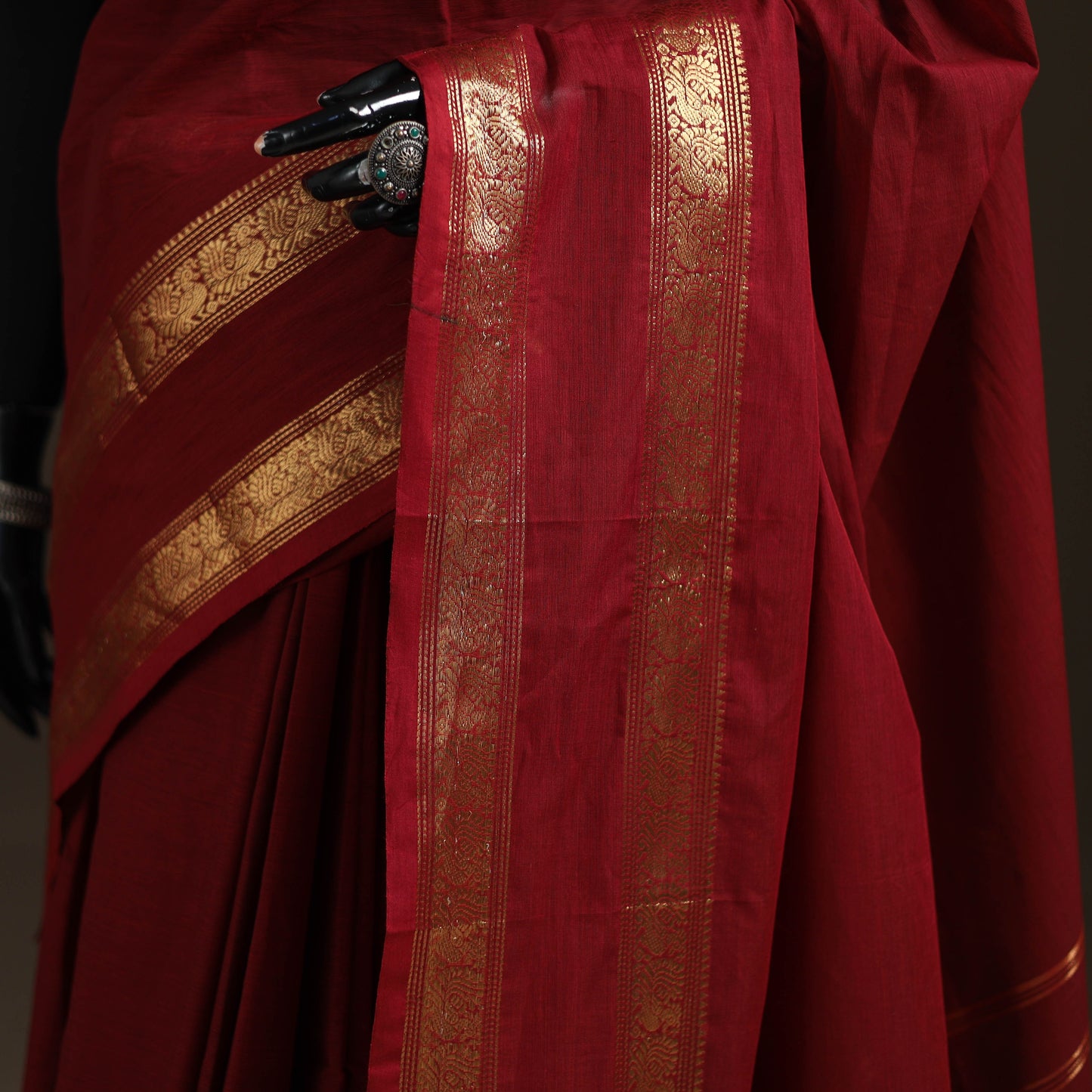 Chettinad Woven Cotton Saree with Border 15