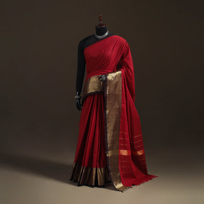 Chettinad Woven Cotton Saree with Border 14