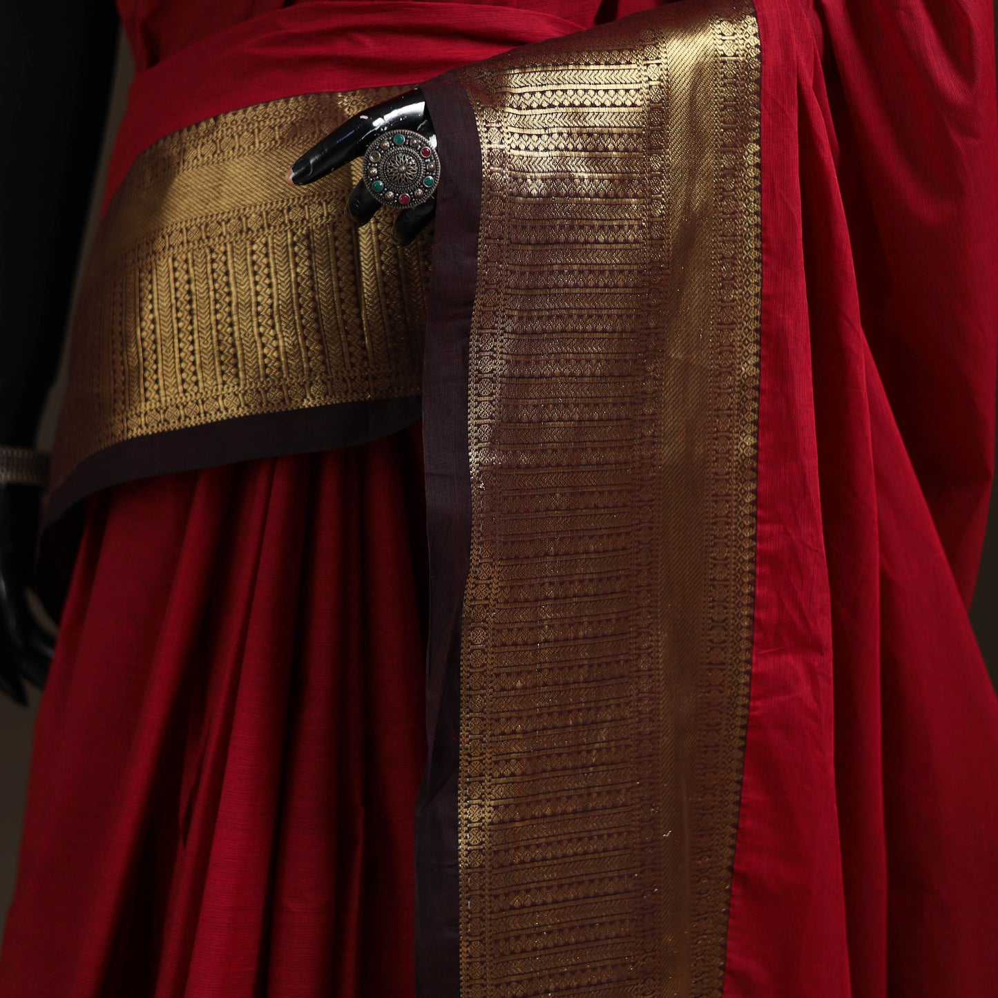 Chettinad Woven Cotton Saree with Border 14