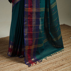 Green - Kanchipuram Buti Cotton Saree with Border 35