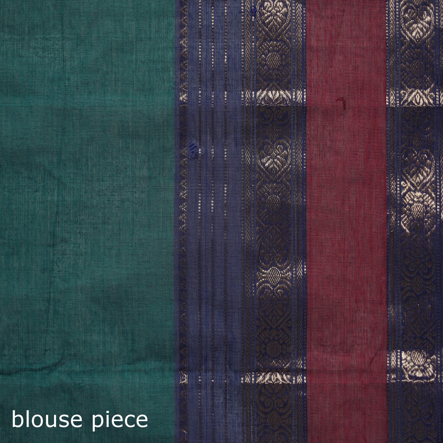 Green - Kanchipuram Buti Cotton Saree with Border 35