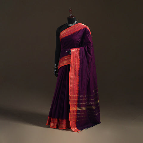 Chettinad Woven Cotton Saree with Border 01
