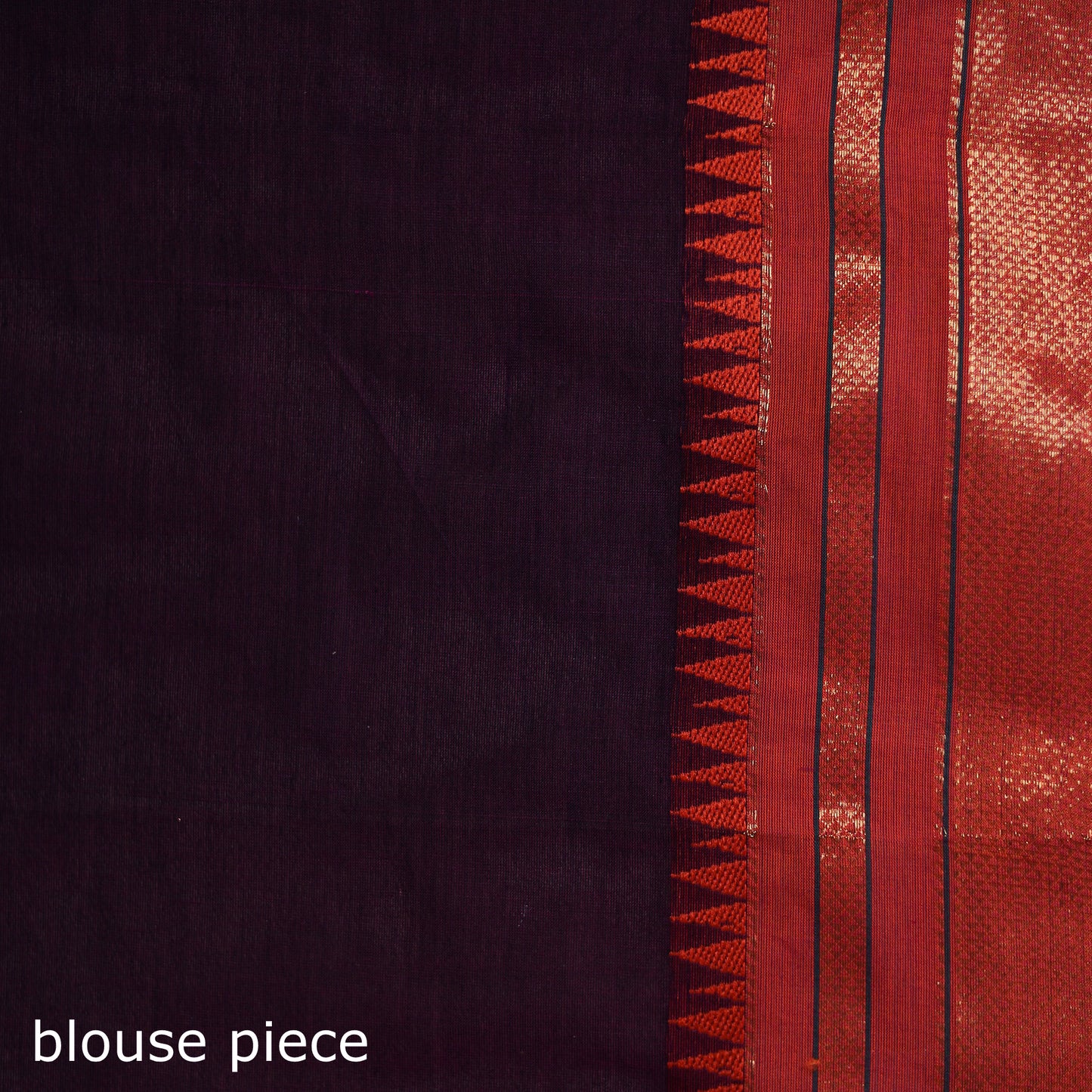 Purple - Chettinad Woven Cotton Saree with Border 01