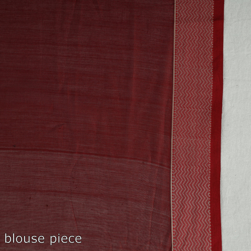 Black - Traditional Maheshwari Silk Cotton Handloom Saree with Thread Border 59