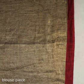 Buy Brown Bengal Fine Tissue Zari Saree Online at iTokri.com