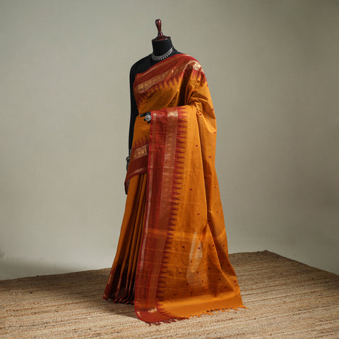 Yellow - Kanchipuram Buti Cotton Saree with Border 39