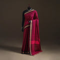 Pink - Chettinad Woven Cotton Saree with Border 05