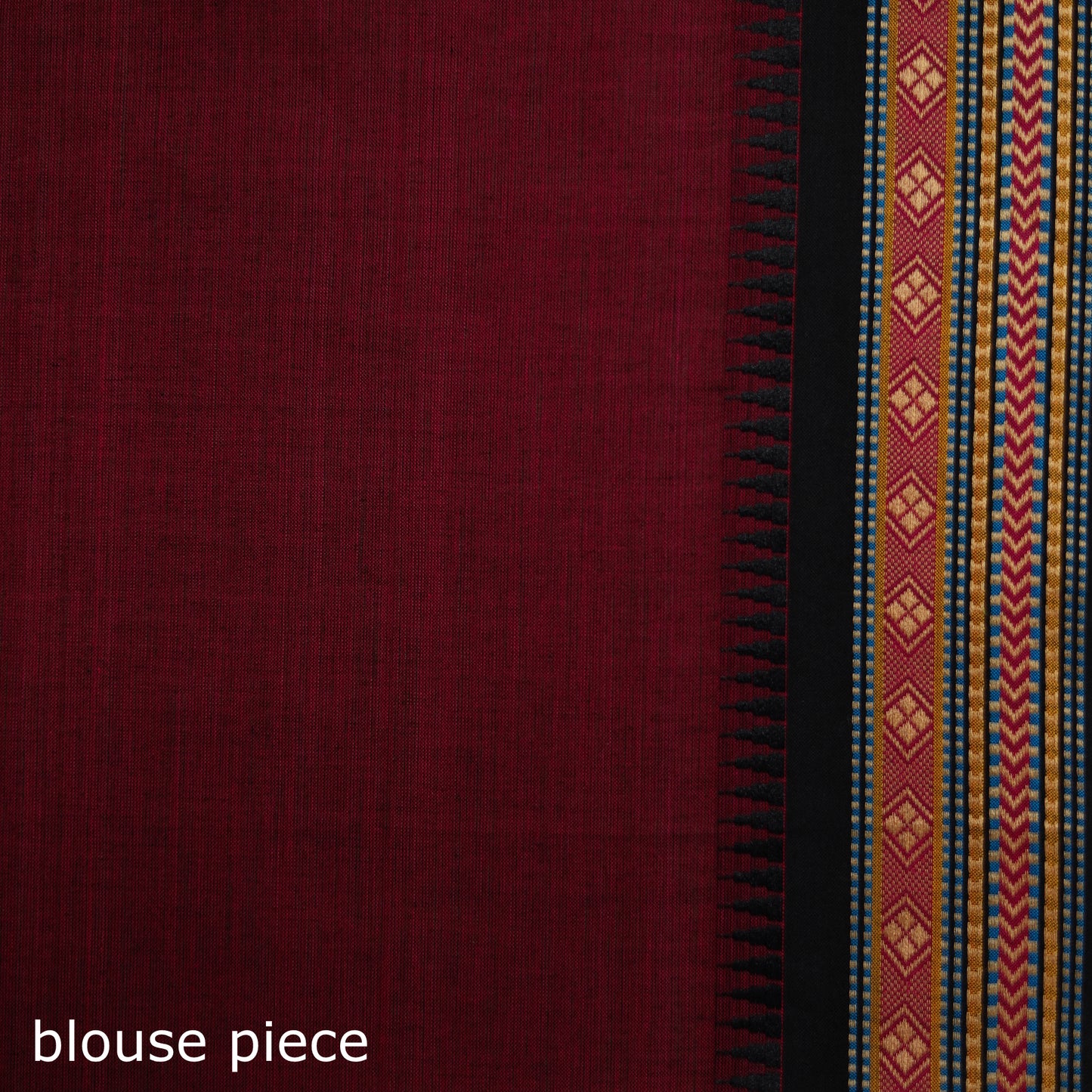 Pink - Chettinad Woven Cotton Saree with Border 05