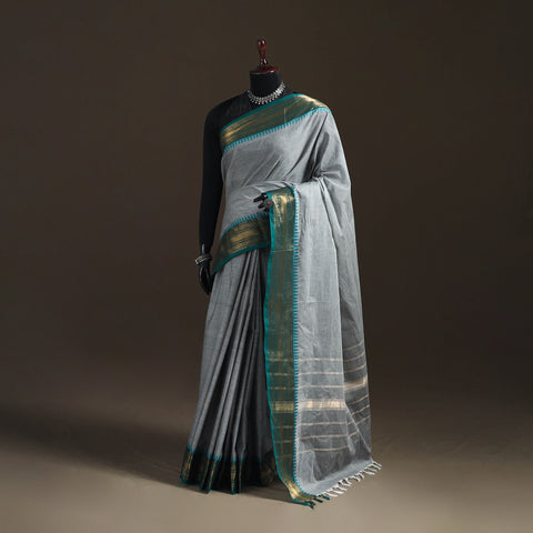 Chettinad Woven Cotton Saree with Border 06