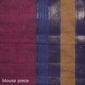 Purple - Kanchipuram Buti Cotton Saree with Border 42
