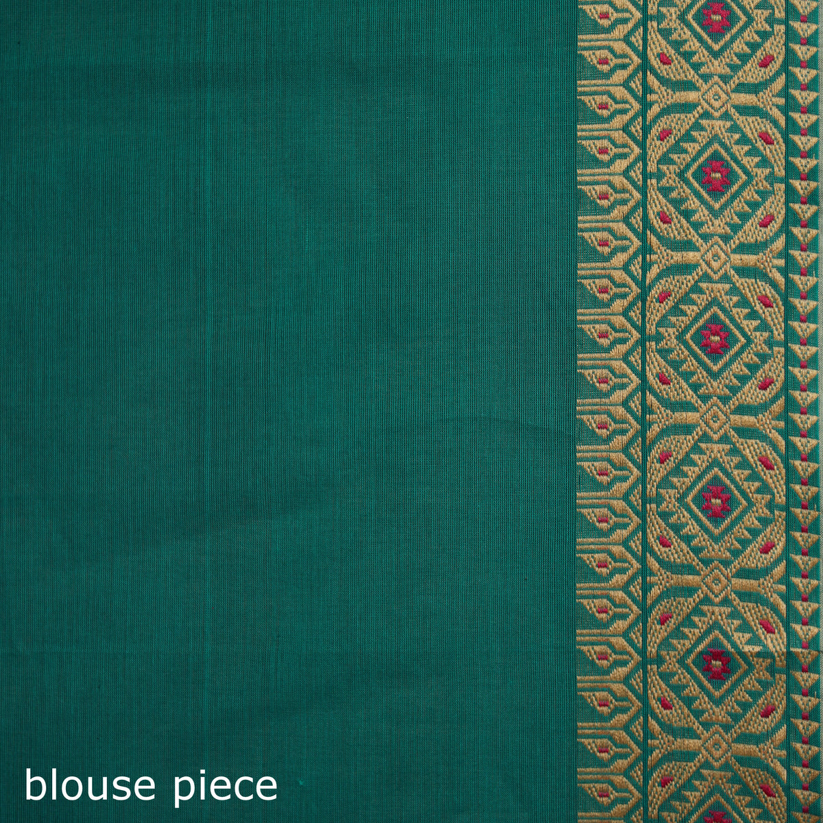 Green - Chettinad Woven Cotton Saree with Border 07