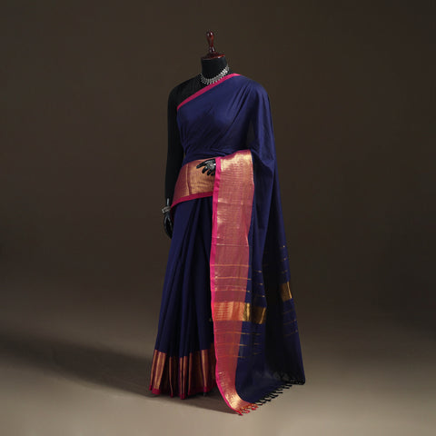 Chettinad Woven Cotton Saree with Border 08