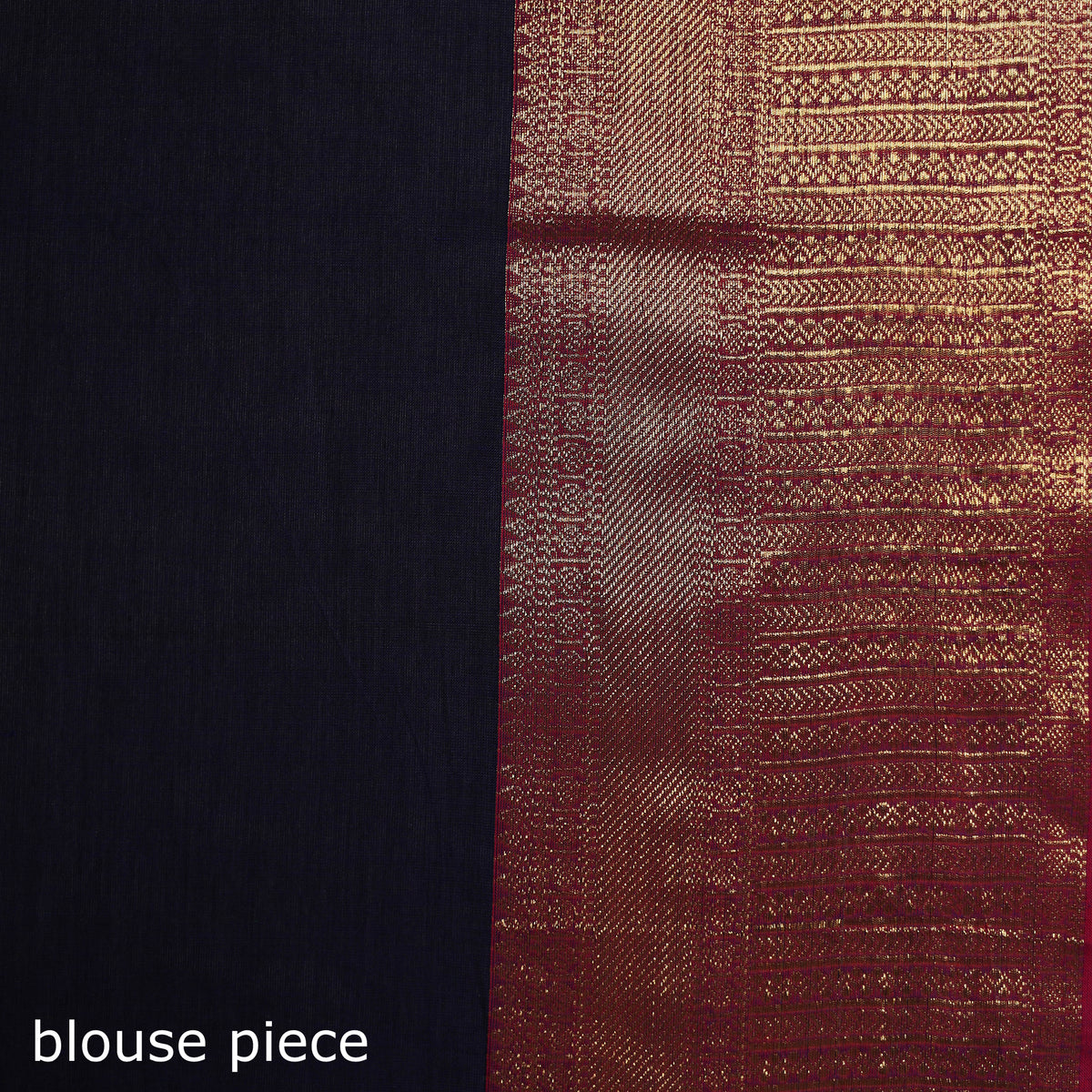 Blue - Chettinad Woven Cotton Saree with Border 08