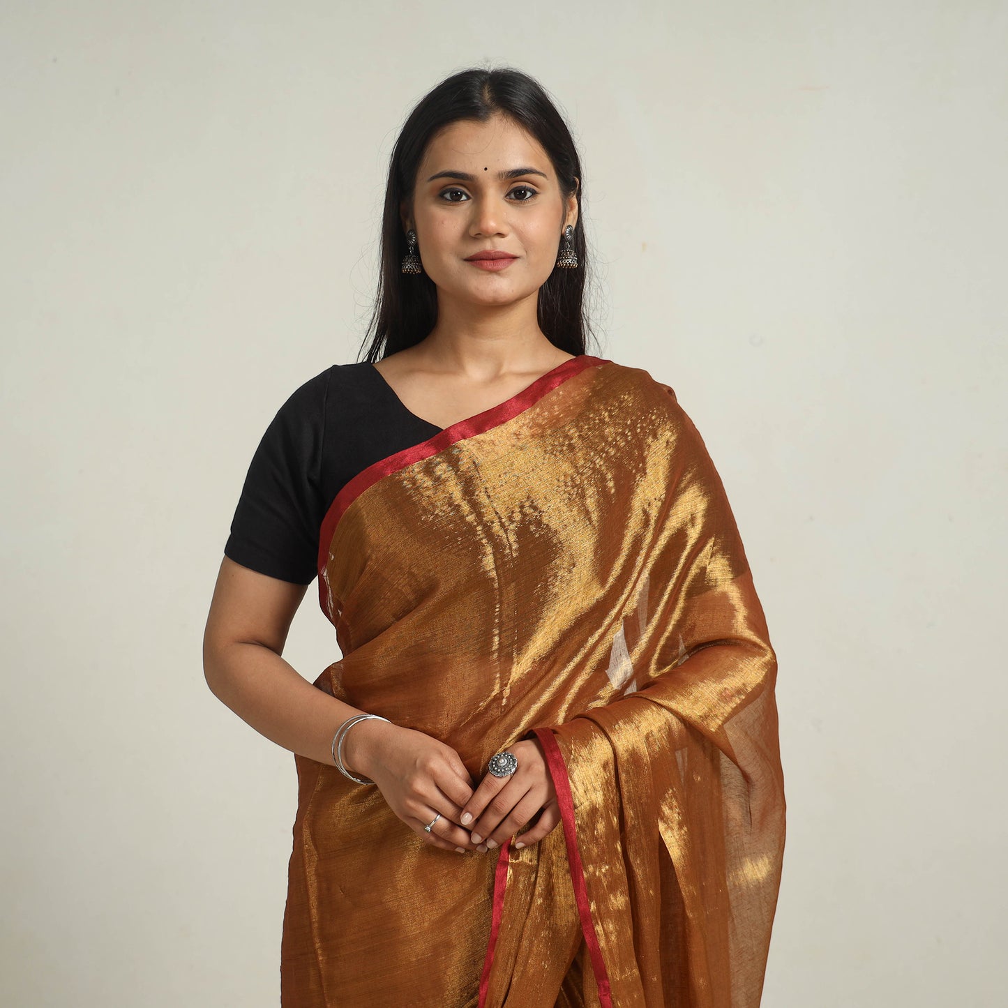 Bengal Fine Tissue Zari Saree 08