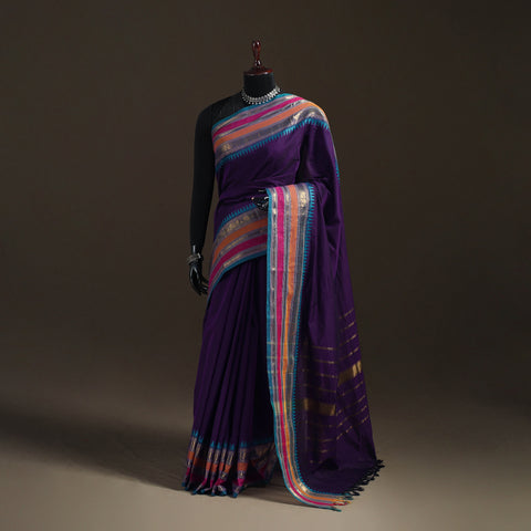 Chettinad Woven Cotton Saree with Border 10
