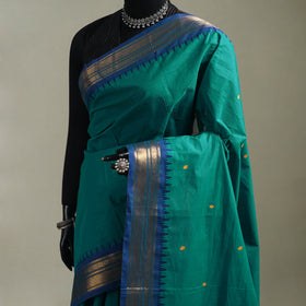 Green - Kanchipuram Buti Cotton Saree with Border 45