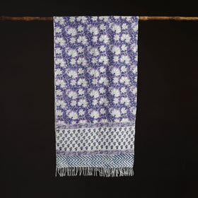 Sanganeri Hand Block Print Pure Merino Wool Handwoven Stole 06