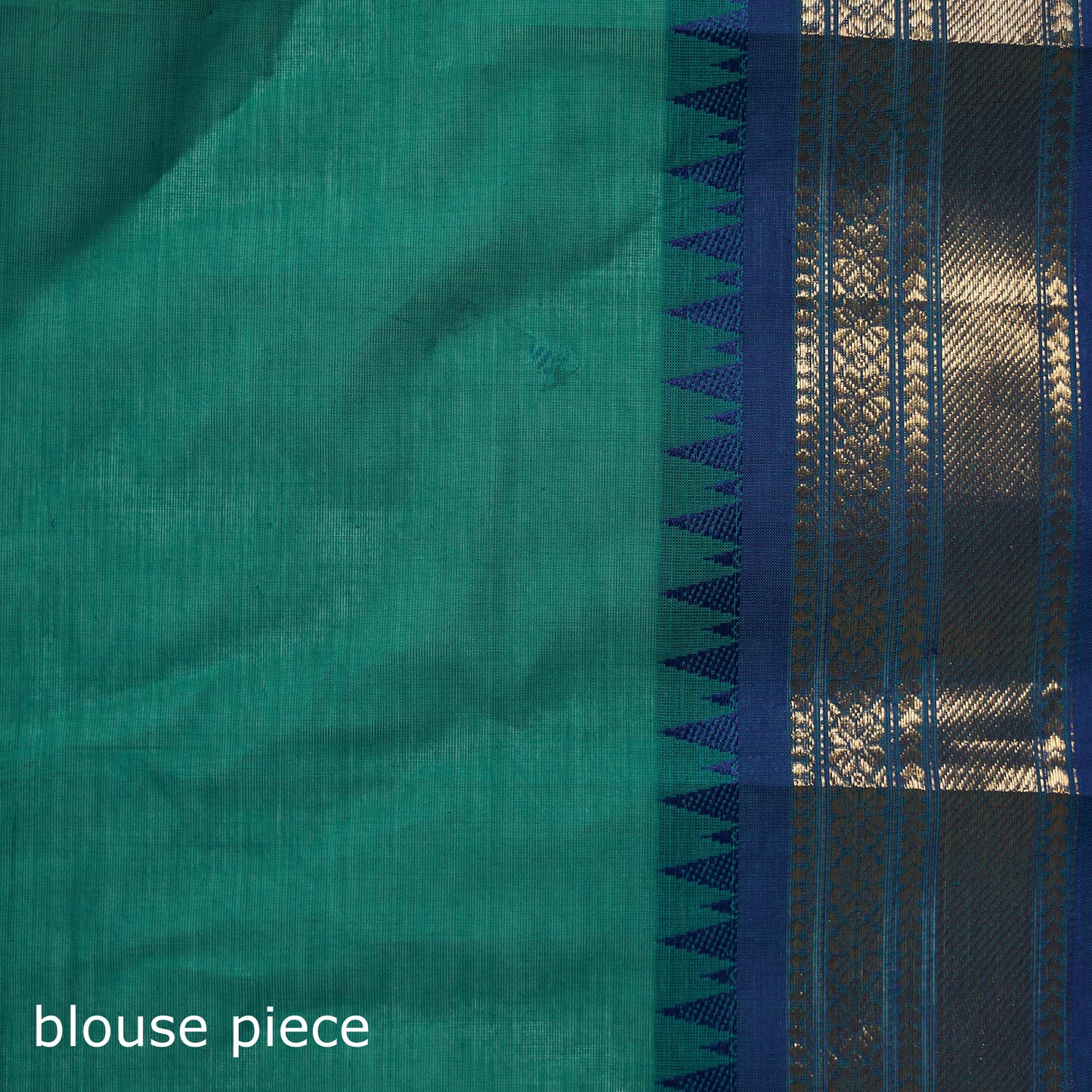 Green - Kanchipuram Buti Cotton Saree with Border 45