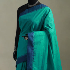 Green - Kanchipuram Buti Cotton Saree with Border 47