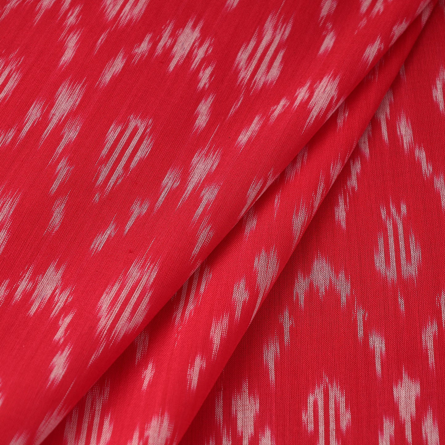 Handloom Mercerized Cotton Pochampally Ikat Fabric