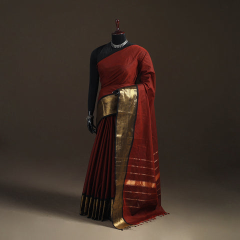 Chettinad Woven Cotton Saree with Border 16