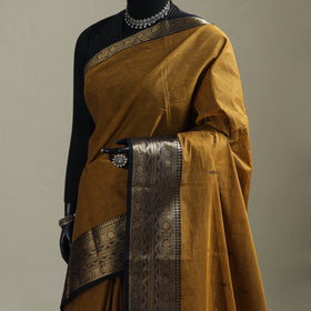 Yellow - Kanchipuram Buti Cotton Saree with Border 49