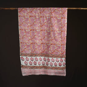 Sanganeri Hand Block Print Pure Merino Wool Stole 26