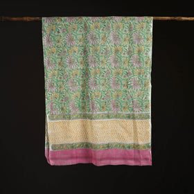 Sanganeri Hand Block Print Pure Merino Wool Stole 28