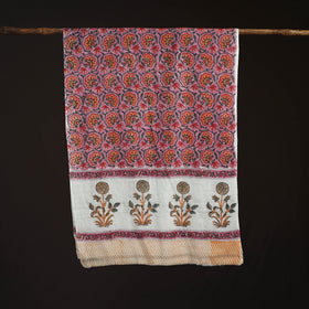 Sanganeri Hand Block Print Pure Merino Wool Stole 31