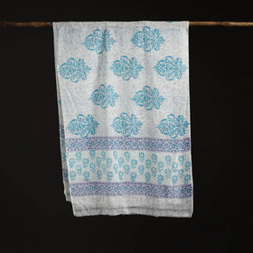 Sanganeri Hand Block Print Pure Merino Wool Stole 34