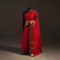 Red - Chettinad Woven Cotton Saree with Border 18