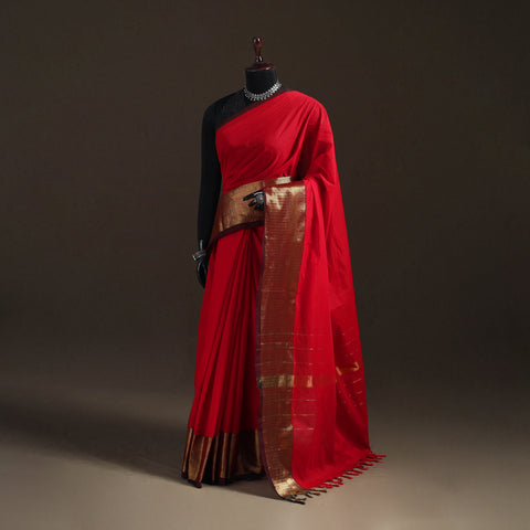 Chettinad Woven Cotton Saree with Border 18