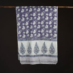 Sanganeri Hand Block Print Pure Merino Wool Stole 36