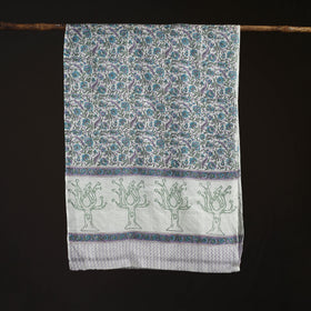 Sanganeri Hand Block Print Pure Merino Wool Stole 37