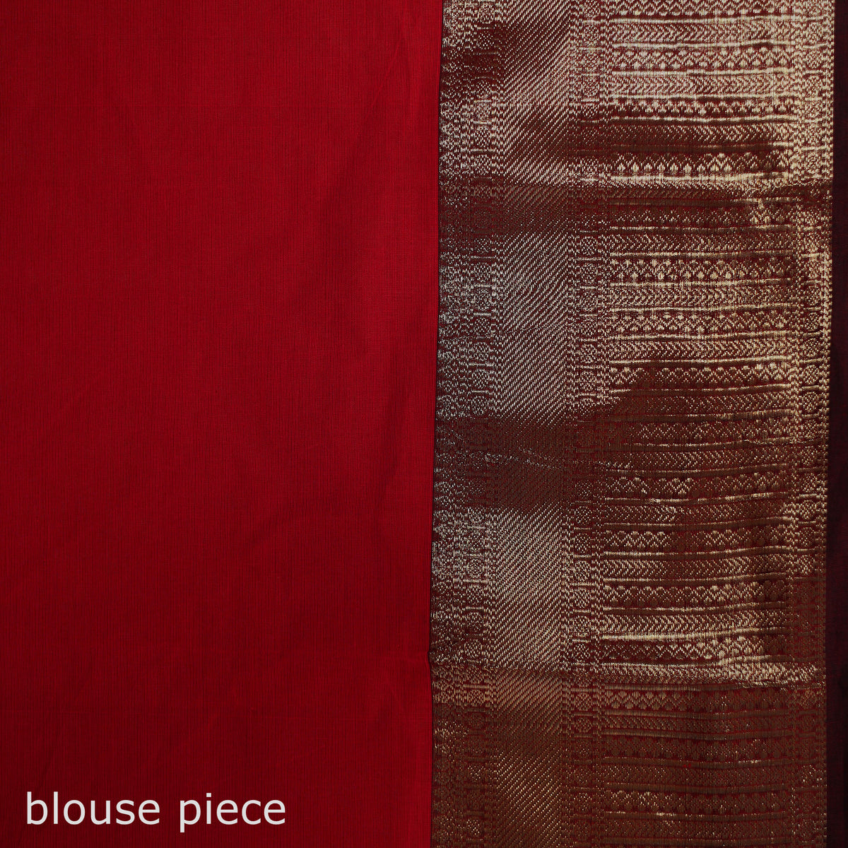 Red - Chettinad Woven Cotton Saree with Border 18