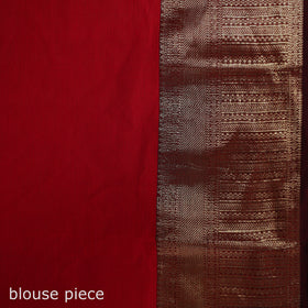 Red - Chettinad Woven Cotton Saree with Border 18