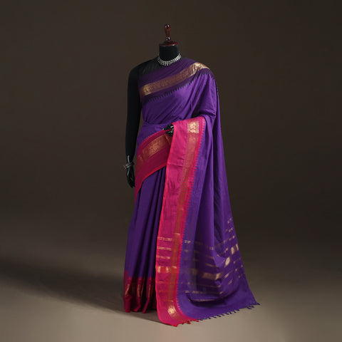 Chettinad Woven Cotton Saree with Border 19