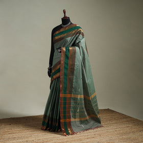 Green - Kanchipuram Buti Cotton Saree with Border 53