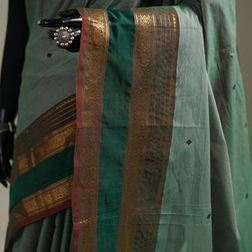 Green - Kanchipuram Buti Cotton Saree with Border 53