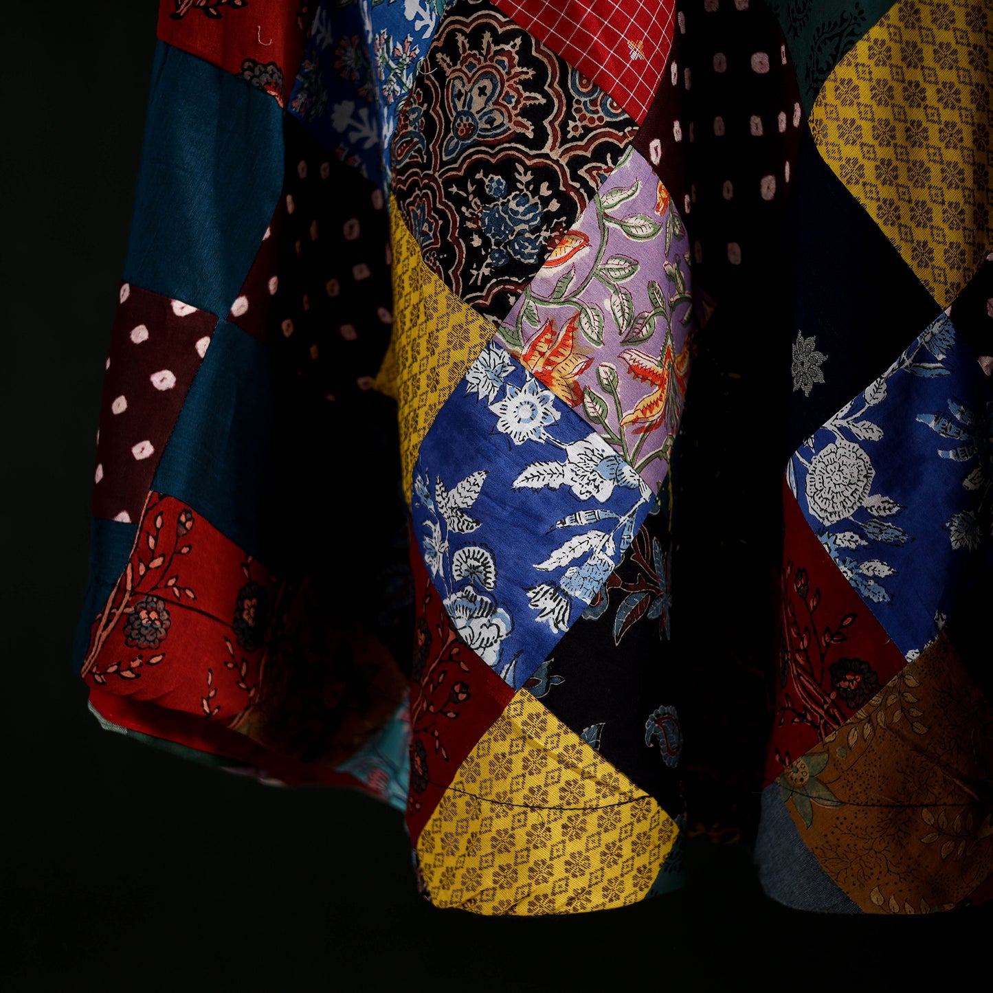 Tukdi Kaam Patchwork Cotton Wrap Around Skirt 06
