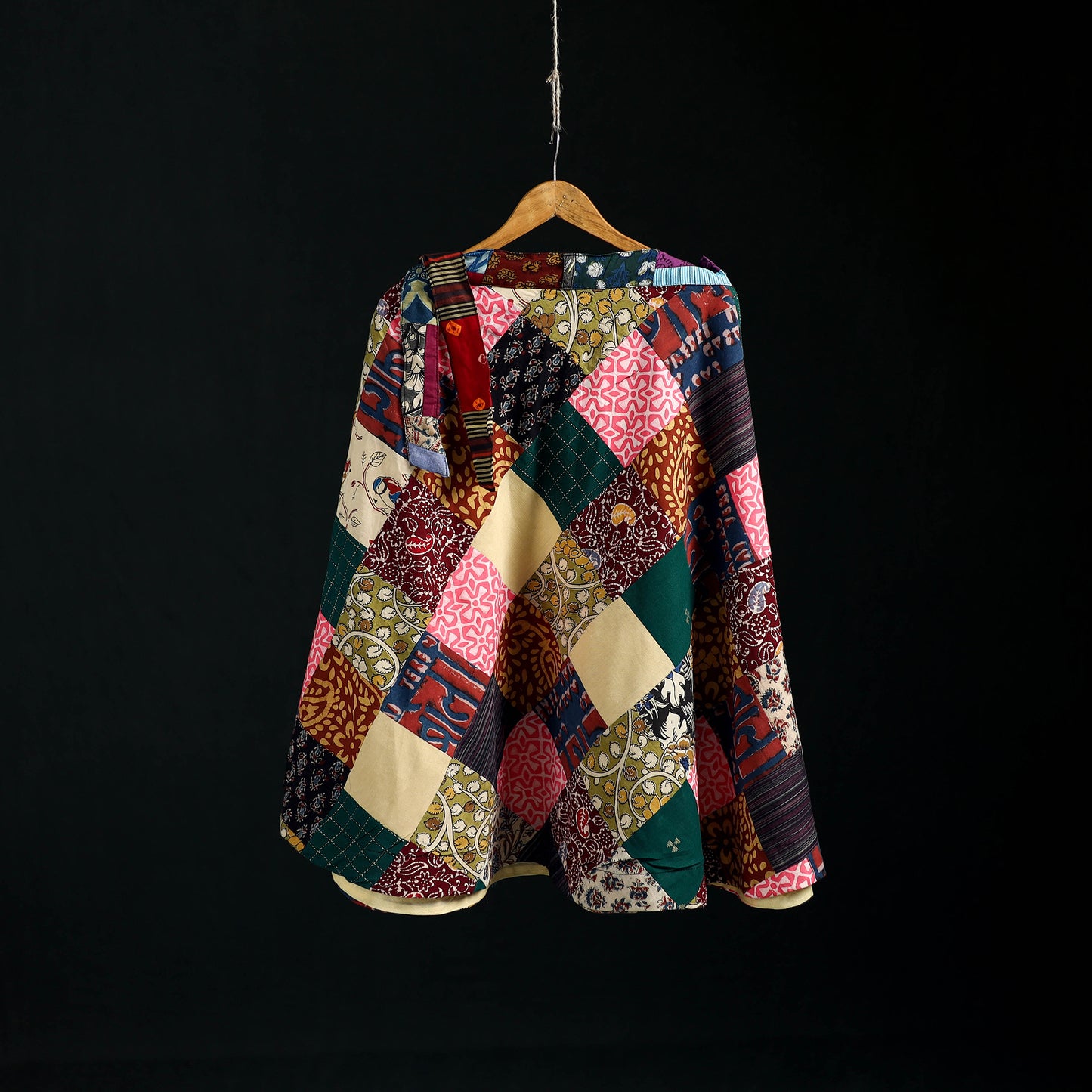 Tukdi Kaam Patchwork Cotton Wrap Around Skirt 02