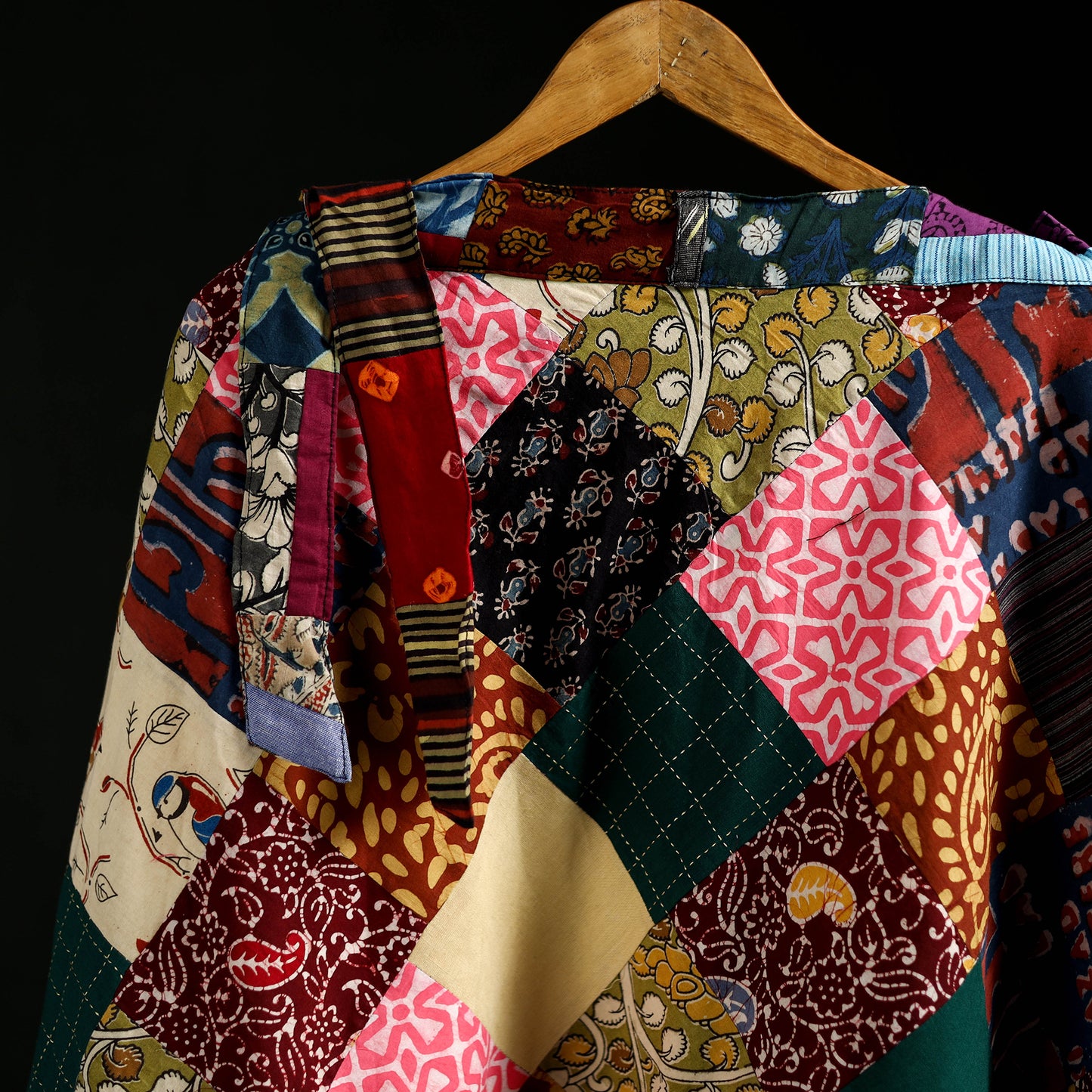 Tukdi Kaam Patchwork Cotton Wrap Around Skirt 02