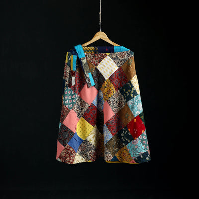 Tukdi Kaam Patchwork Cotton Wrap Around Skirt 03