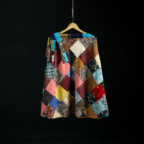 Tukdi Kaam Patchwork Cotton Wrap Around Skirt 03