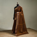 Brown - Kanchipuram Buti Cotton Saree with Border 56