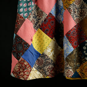 Tukdi Kaam Patchwork Cotton Wrap Around Skirt 03