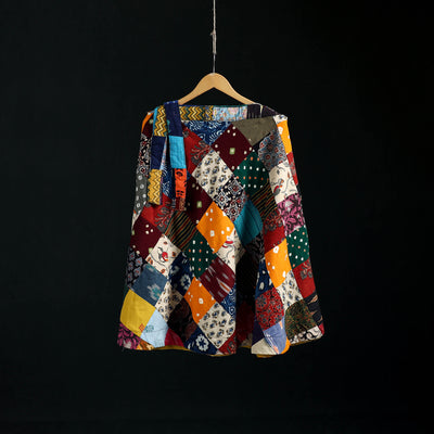 Tukdi Kaam Patchwork Cotton Wrap Around Skirt 04