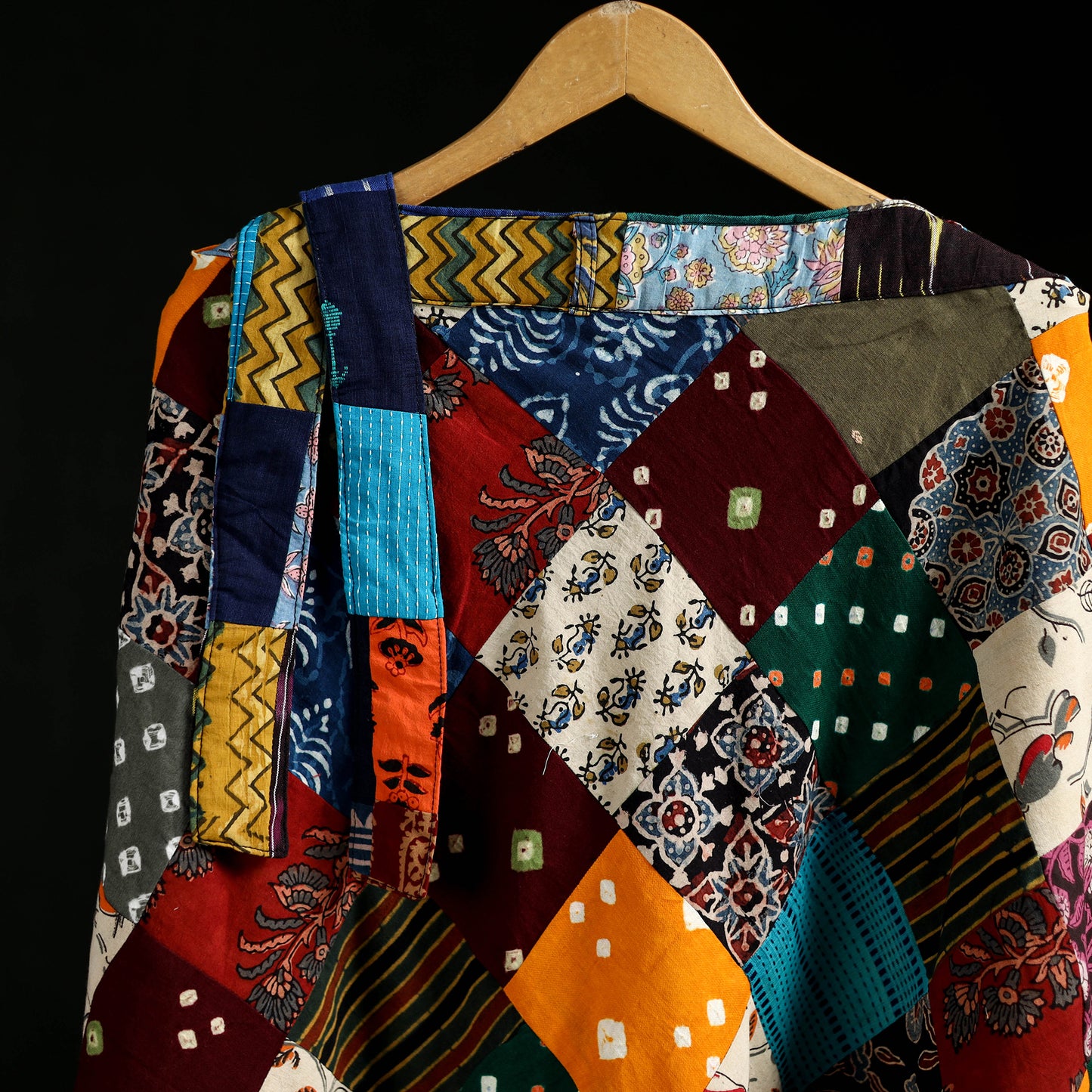 Tukdi Kaam Patchwork Cotton Wrap Around Skirt 04